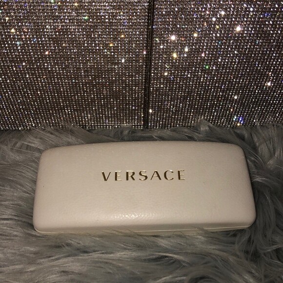 Versace Accessories - Versace sunglass case white velvet velour inside